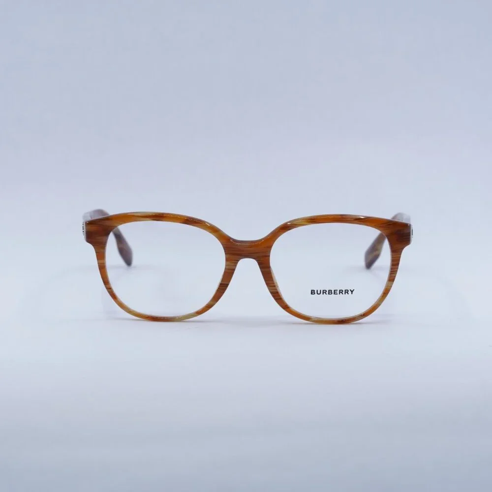 Burberry BE2332 3915 Eyeglasses Spotted Brown 52mm Square Frame - Picture 2 of 10